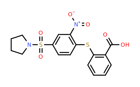 CAS 745030-96-0 | 2-{[2-nitro-4-(pyrrolidine-1-sulfonyl)phenyl]sulfanyl}benzoic acid
