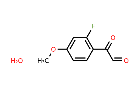 CAS 745783-89-5 | 2-(2-Fluoro-4-methoxyphenyl)-2-oxoacetaldehyde hydrate