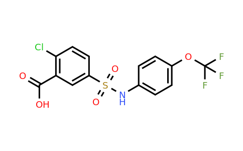 CAS 745798-18-9 | 2-chloro-5-{[4-(trifluoromethoxy)phenyl]sulfamoyl}benzoic acid