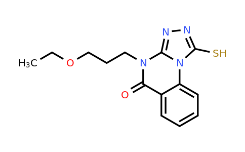 CAS 746608-43-5 | 4-(3-ethoxypropyl)-1-sulfanyl-4H,5H-[1,2,4]triazolo[4,3-a]quinazolin-5-one