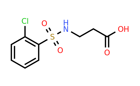 CAS 746655-82-3 | 3-(2-chlorobenzenesulfonamido)propanoic acid