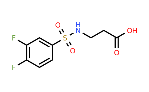 CAS 746655-91-4 | 3-(3,4-difluorobenzenesulfonamido)propanoic acid