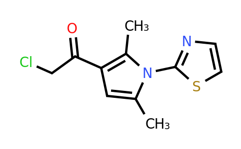CAS 747411-02-5 | 2-Chloro-1-(2,5-dimethyl-1-(thiazol-2-yl)-1H-pyrrol-3-yl)ethanone