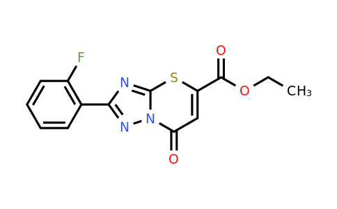 CAS 747411-46-7 | ethyl 2-(2-fluorophenyl)-7-oxo-7H-[1,2,4]triazolo[3,2-b][1,3]thiazine-5-carboxylate