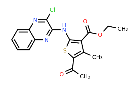 CAS 747411-57-0 | ethyl 5-acetyl-2-[(3-chloroquinoxalin-2-yl)amino]-4-methylthiophene-3-carboxylate