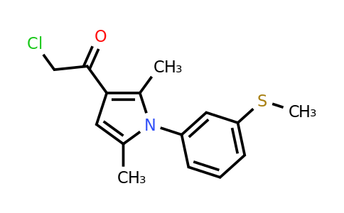 CAS 747411-58-1 | 2-chloro-1-{2,5-dimethyl-1-[3-(methylsulfanyl)phenyl]-1H-pyrrol-3-yl}ethan-1-one