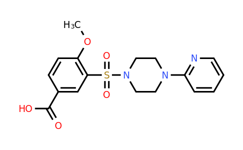 CAS 748776-35-4 | 4-methoxy-3-{[4-(pyridin-2-yl)piperazin-1-yl]sulfonyl}benzoic acid