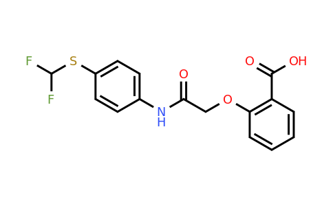 CAS 748776-41-2 | 2-[({4-[(difluoromethyl)sulfanyl]phenyl}carbamoyl)methoxy]benzoic acid