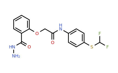 CAS 748776-45-6 | N-{4-[(difluoromethyl)sulfanyl]phenyl}-2-[2-(hydrazinecarbonyl)phenoxy]acetamide
