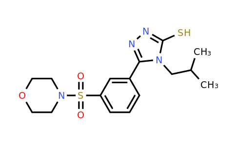 CAS 748776-49-0 | 4-(2-methylpropyl)-5-[3-(morpholine-4-sulfonyl)phenyl]-4H-1,2,4-triazole-3-thiol