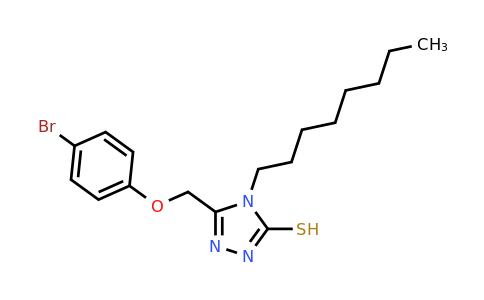 5-[(4-bromophenoxy)methyl]-4-octyl-4H-1,2,4-triazole-3-thiol