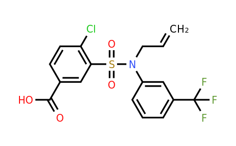 CAS 748776-65-0 | 4-chloro-3-[(prop-2-en-1-yl)[3-(trifluoromethyl)phenyl]sulfamoyl]benzoic acid