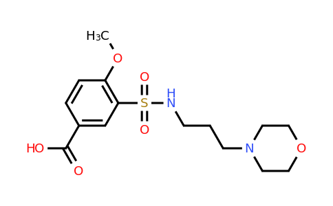 CAS 748777-71-1 | 4-methoxy-3-{[3-(morpholin-4-yl)propyl]sulfamoyl}benzoic acid