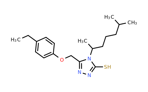 CAS 748778-09-8 | 5-[(4-ethylphenoxy)methyl]-4-(6-methylheptan-2-yl)-4H-1,2,4-triazole-3-thiol