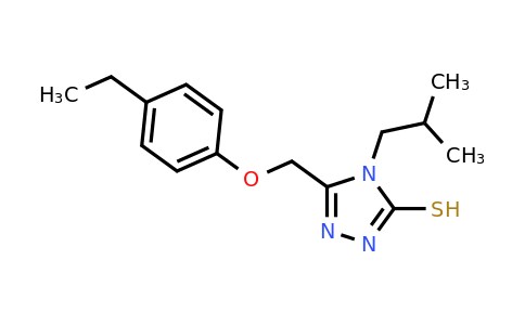 CAS 748778-13-4 | 5-[(4-ethylphenoxy)methyl]-4-(2-methylpropyl)-4H-1,2,4-triazole-3-thiol