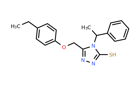 CAS 748778-16-7 | 5-[(4-ethylphenoxy)methyl]-4-(1-phenylethyl)-4H-1,2,4-triazole-3-thiol