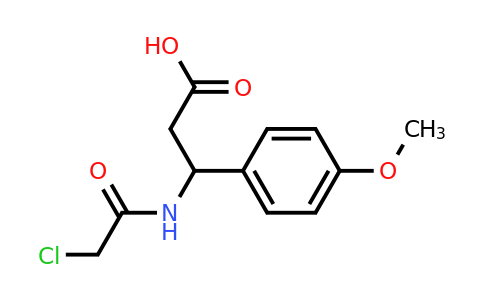 CAS 748788-73-0 | 3-[(Chloroacetyl)amino]-3-(4-methoxyphenyl)propanoic acid