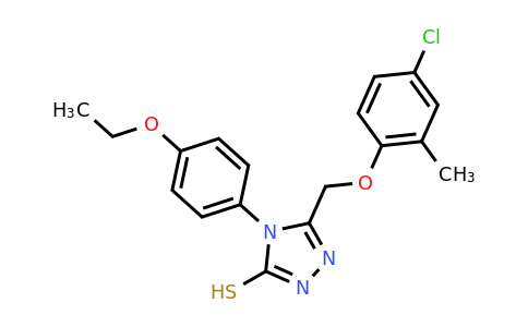 CAS 748793-44-4 | 5-[(4-chloro-2-methylphenoxy)methyl]-4-(4-ethoxyphenyl)-4H-1,2,4-triazole-3-thiol