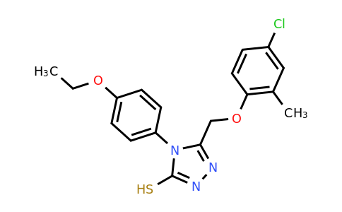 5-[(4-chloro-2-methylphenoxy)methyl]-4-(4-ethoxyphenyl)-4H-1,2,4-triazole-3-thiol