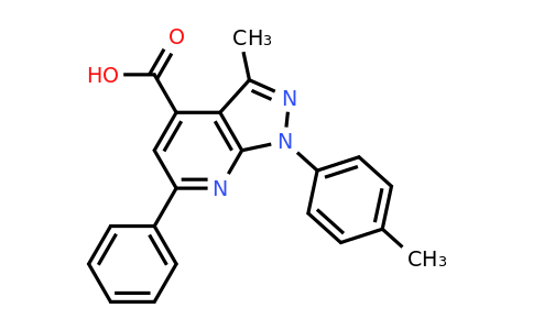 CAS 749216-18-0 | 3-methyl-1-(4-methylphenyl)-6-phenyl-1H-pyrazolo[3,4-b]pyridine-4-carboxylic acid