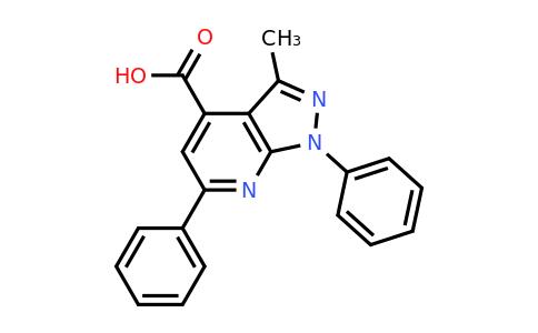 CAS 749218-99-3 | 3-methyl-1,6-diphenyl-1H-pyrazolo[3,4-b]pyridine-4-carboxylic acid