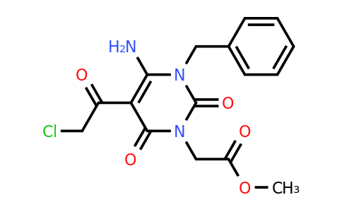 CAS 749219-02-1 | methyl 2-[4-amino-3-benzyl-5-(2-chloroacetyl)-2,6-dioxo-1,2,3,6-tetrahydropyrimidin-1-yl]acetate
