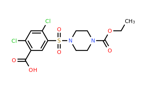 CAS 749219-09-8 | 2,4-dichloro-5-{[4-(ethoxycarbonyl)piperazin-1-yl]sulfonyl}benzoic acid