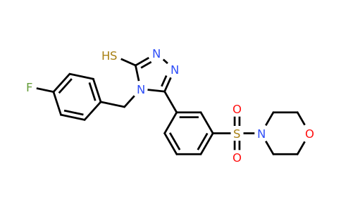 CAS 749219-32-7 | 4-[(4-fluorophenyl)methyl]-5-[3-(morpholine-4-sulfonyl)phenyl]-4H-1,2,4-triazole-3-thiol