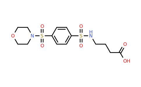 CAS 749896-93-3 | 4-[4-(morpholine-4-sulfonyl)benzenesulfonamido]butanoic acid