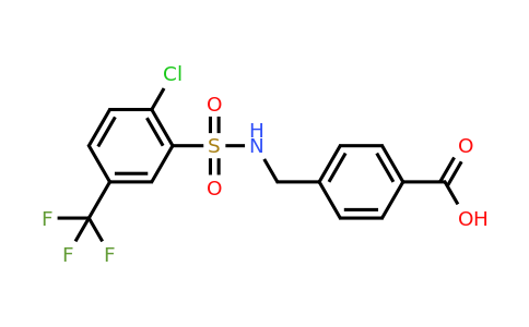 CAS 749897-01-6 | 4-{[2-chloro-5-(trifluoromethyl)benzenesulfonamido]methyl}benzoic acid