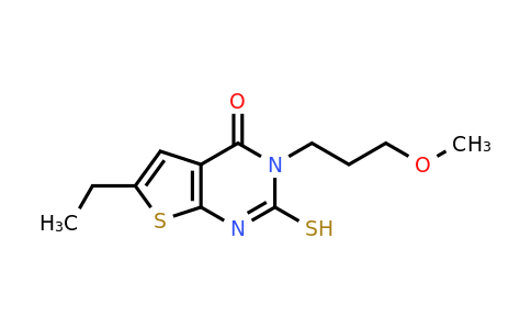 CAS 749902-05-4 | 6-ethyl-3-(3-methoxypropyl)-2-sulfanyl-3H,4H-thieno[2,3-d]pyrimidin-4-one