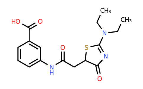 CAS 749902-44-1 | 3-{2-[2-(diethylamino)-4-oxo-4,5-dihydro-1,3-thiazol-5-yl]acetamido}benzoic acid