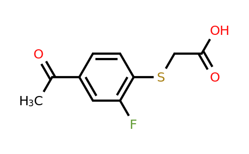 CAS 749906-84-1 | 2-[(4-acetyl-2-fluorophenyl)sulfanyl]acetic acid