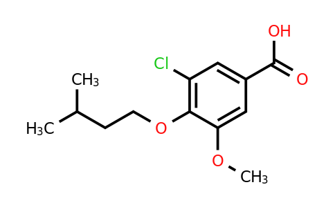 CAS 749920-21-6 | 3-chloro-5-methoxy-4-(3-methylbutoxy)benzoic acid