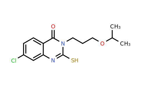 CAS 749920-45-4 | 7-chloro-3-[3-(propan-2-yloxy)propyl]-2-sulfanyl-3,4-dihydroquinazolin-4-one