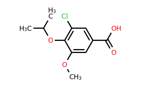 CAS 749920-56-7 | 3-chloro-5-methoxy-4-(propan-2-yloxy)benzoic acid