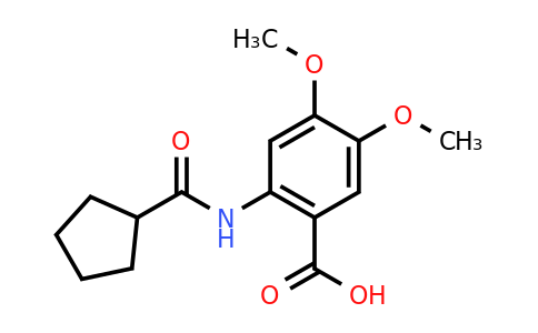 CAS 749920-66-9 | 2-cyclopentaneamido-4,5-dimethoxybenzoic acid