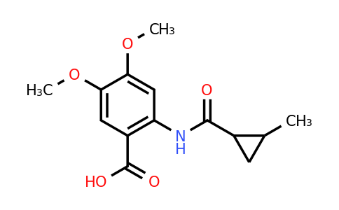 CAS 749920-67-0 | 4,5-dimethoxy-2-(2-methylcyclopropaneamido)benzoic acid
