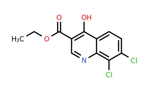 CAS 75001-53-5 | 7,8-Dichloro-4-hydroxyquinoline-3-carboxylic acid ethyl ester