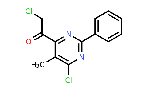 CAS 7505-83-1 | 2-Chloro-1-(6-chloro-5-methyl-2-phenylpyrimidin-4-yl)ethanone
