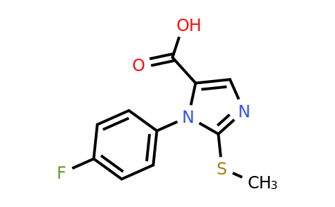 CAS 750598-95-9 | 1-(4-fluorophenyl)-2-(methylsulfanyl)-1H-imidazole-5-carboxylic acid