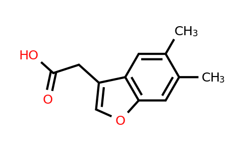 CAS 750599-10-1 | 2-(5,6-dimethyl-1-benzofuran-3-yl)acetic acid
