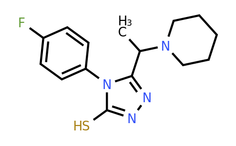 CAS 750599-18-9 | 4-(4-fluorophenyl)-5-[1-(piperidin-1-yl)ethyl]-4H-1,2,4-triazole-3-thiol