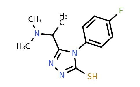 CAS 750599-21-4 | 5-[1-(Dimethylamino)ethyl]-4-(4-fluorophenyl)-4H-1,2,4-triazole-3-thiol