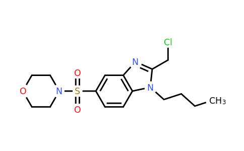 CAS 750599-31-6 | 1-butyl-2-(chloromethyl)-5-(morpholine-4-sulfonyl)-1H-1,3-benzodiazole