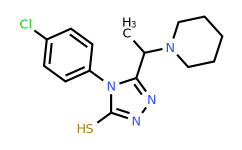 CAS 750599-44-1 | 4-(4-chlorophenyl)-5-[1-(piperidin-1-yl)ethyl]-4H-1,2,4-triazole-3-thiol