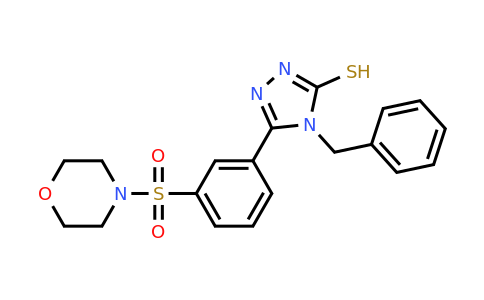 CAS 750601-75-3 | 4-benzyl-5-[3-(morpholine-4-sulfonyl)phenyl]-4H-1,2,4-triazole-3-thiol