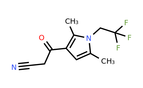 CAS 750604-77-4 | 3-(2,5-Dimethyl-1-(2,2,2-trifluoroethyl)-1H-pyrrol-3-yl)-3-oxopropanenitrile