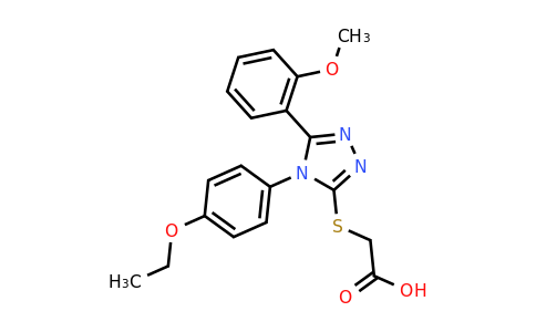 CAS 750607-25-1 | 2-{[4-(4-ethoxyphenyl)-5-(2-methoxyphenyl)-4H-1,2,4-triazol-3-yl]sulfanyl}acetic acid