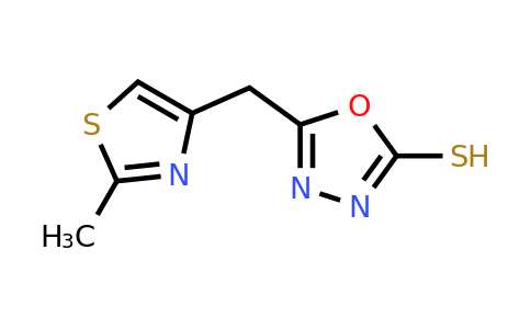 CAS 750607-36-4 | 5-[(2-methyl-1,3-thiazol-4-yl)methyl]-1,3,4-oxadiazole-2-thiol
